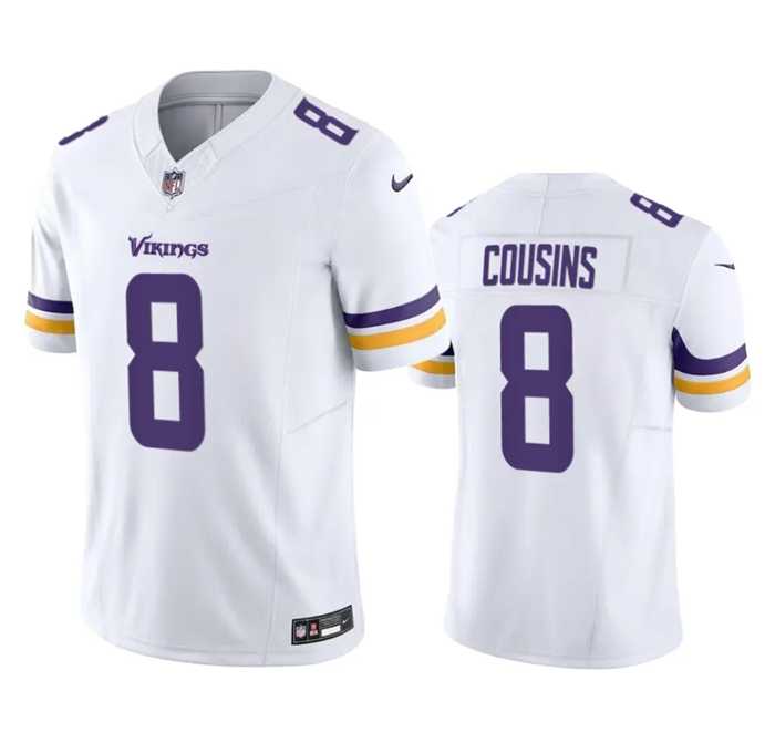 Men & Women & Youth Minnesota Vikings #8 Kirk Cousins White 2023 F.U.S.E. Vapor Untouchable Stitched Jersey->minnesota vikings->NFL Jersey